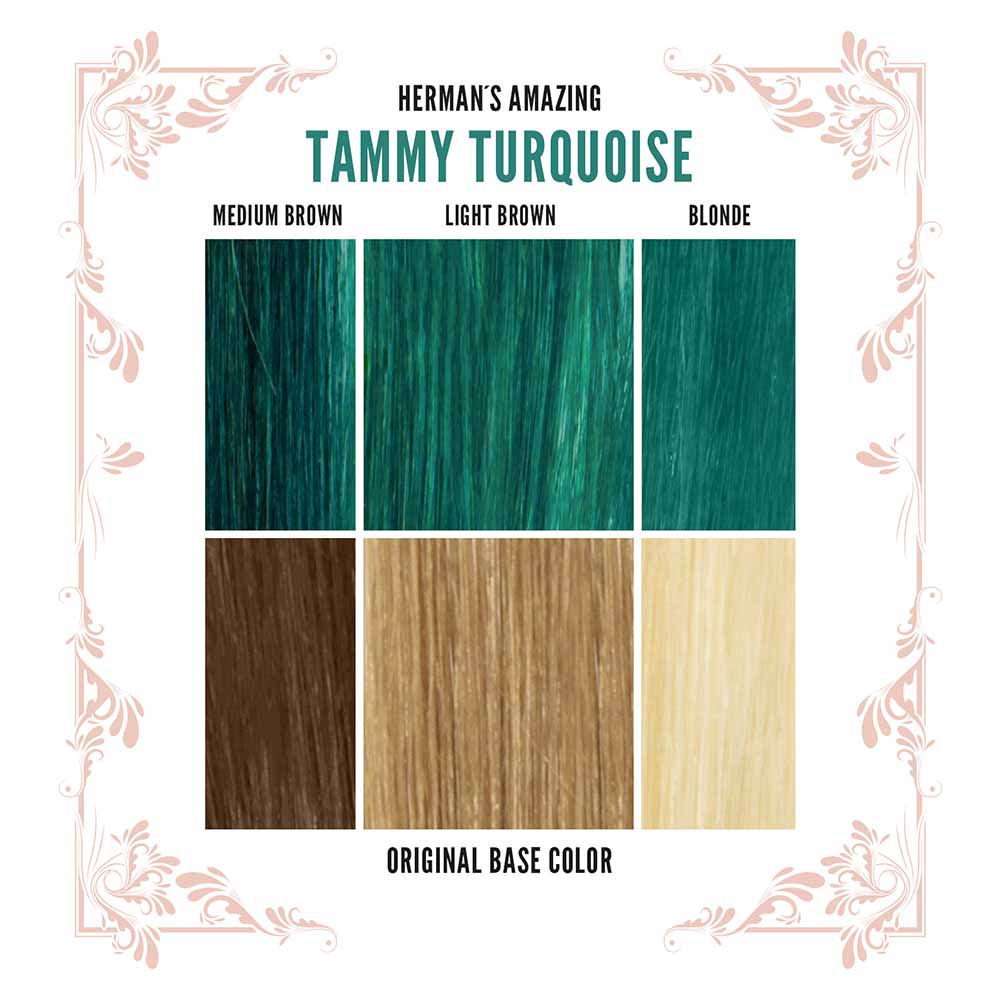 Hermans Amazing Haircolor - Tammy Turquoise Semi permanente haarverf - Turquoise